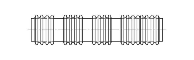 Stützringanordnung 4 fach Packet Form SP2