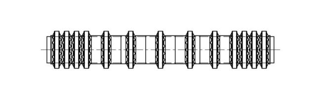 Stützringanordnung Trapezform mit Distanzhülsen ST1