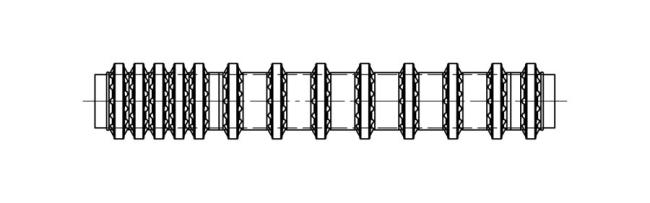 Stützringanordnung Trapezform mit Distanzhülsen ST2