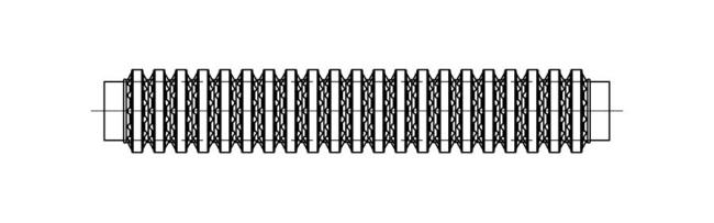 Stützringanordnung Trapezform mit Distanzhülsen ST3