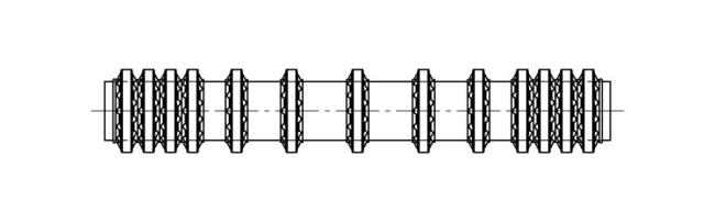 Stützringanordnung Trapezform ohne Distanzhülsen ST7