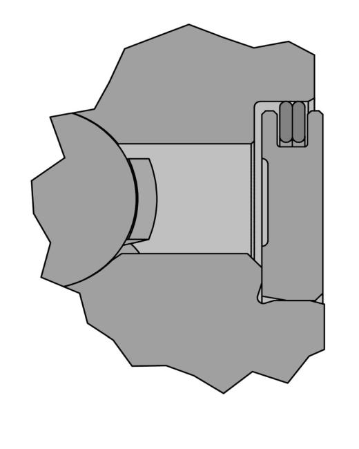 Stahldeckscheibe mit Lamellenring