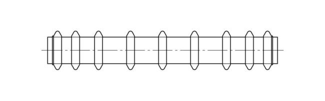 Stützringanordnung ohne Distanzhülsen Form S8