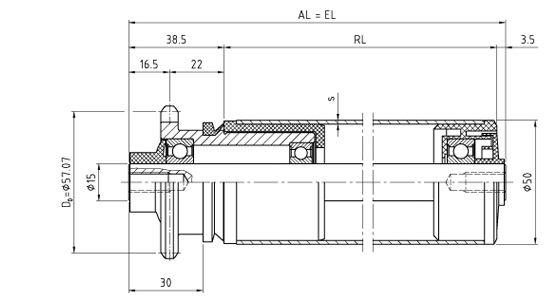 angetriebene Staurolle AKT Type STRmit Einfachkettenrad