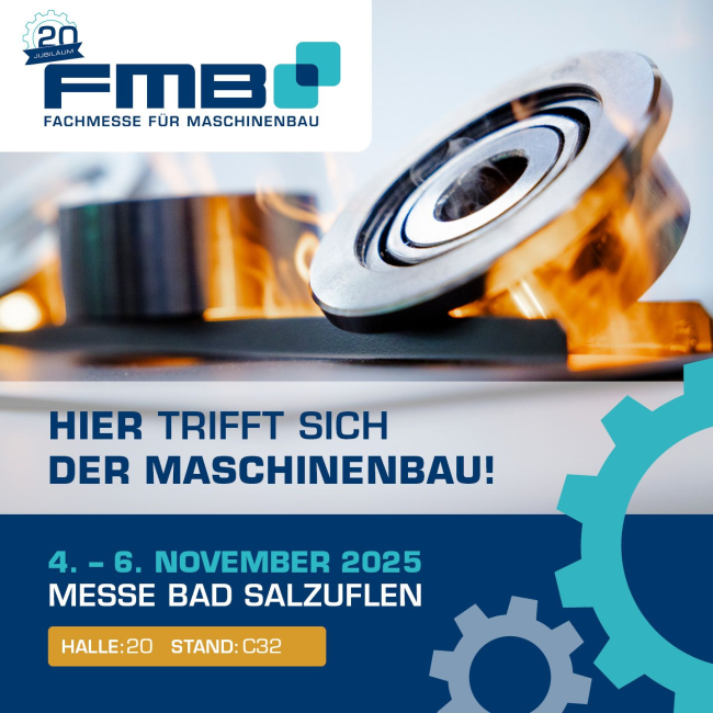 Messenakündigung Easyfairs AKT Spurkranzrolle