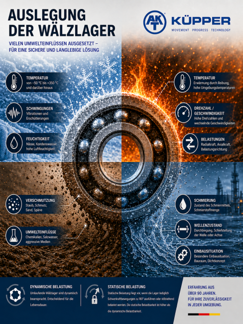 Auslegung der Wälzlager Erklär-Grafik