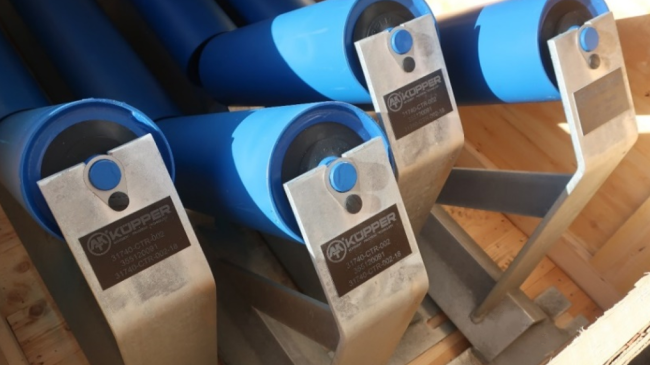 Tragrollensicherung / Kennzeichnung Stationen zur Dokumentation und Rückverfolgbarkeit - Securing of rollers / Labeling of idlers for documentation and traceability