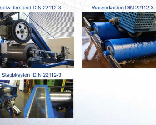 Versuchsstände AKB nach DIN 22112 für Tragrollentests